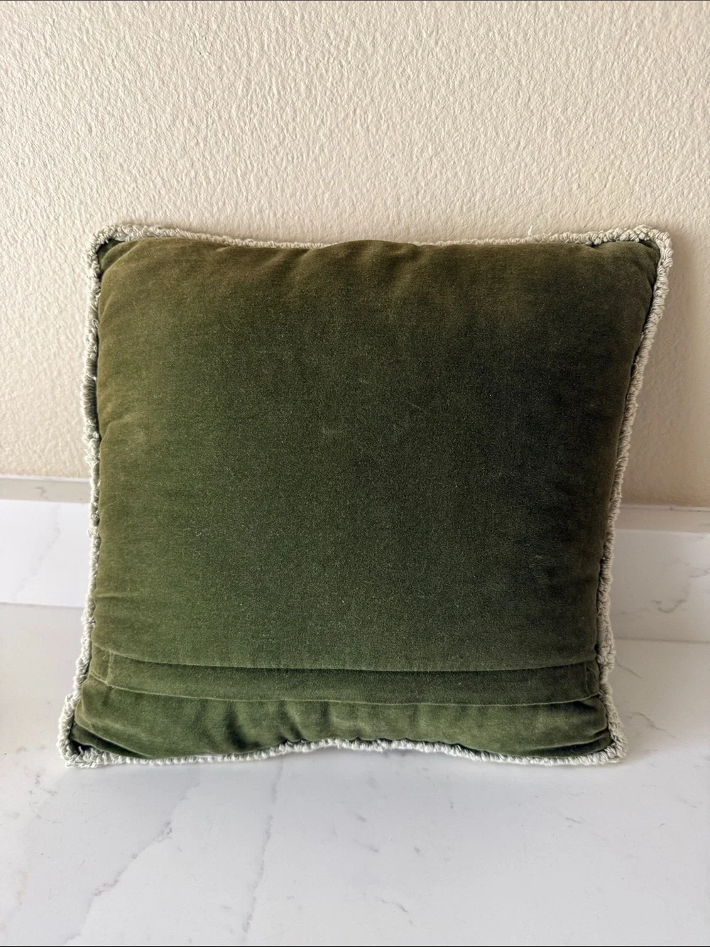 Vintage Needlepoint Accent Pillow Zippered